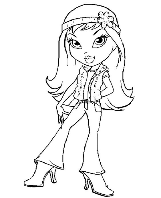 Free & Easy To Print Bratz Coloring Pages - Tulamama