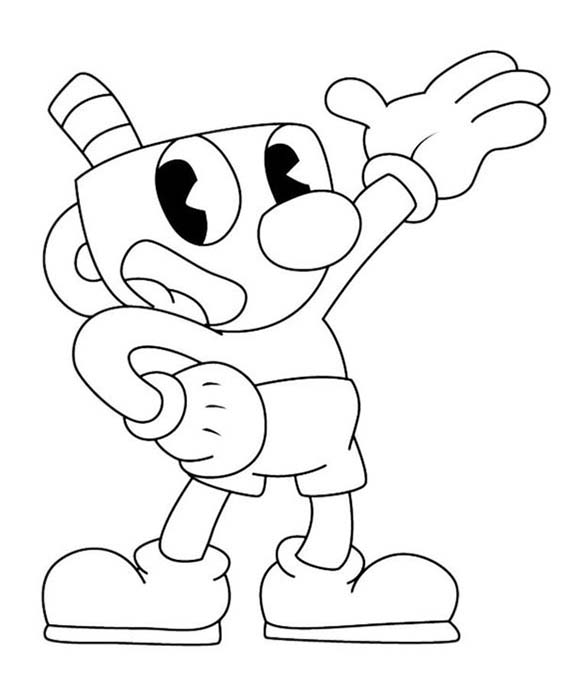 Free & Easy To Print Cuphead Coloring Pages - Tulamama