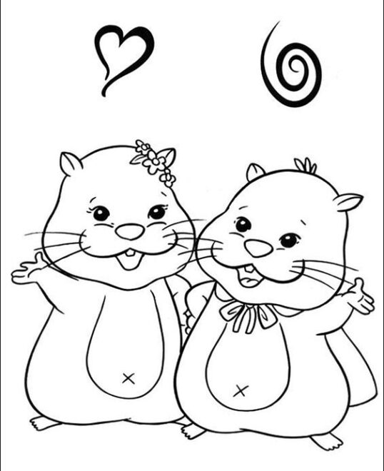 Free & Easy To Print Hamster Coloring Pages - Tulamama