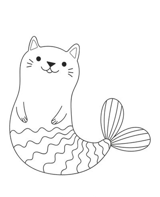 Fun Mermaid coloring pages for your little one. They are free and easy to print. The collection is varied with different skill levels