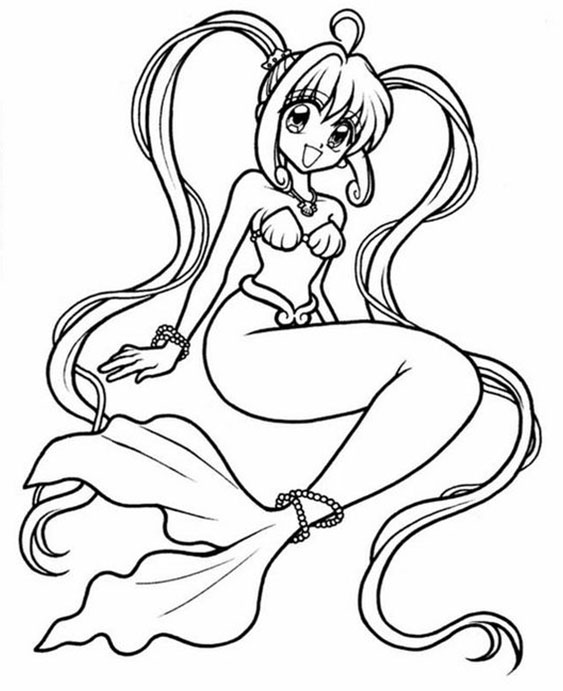 Fun Mermaid coloring pages for your little one. They are free and easy to print. The collection is varied with different skill levels
