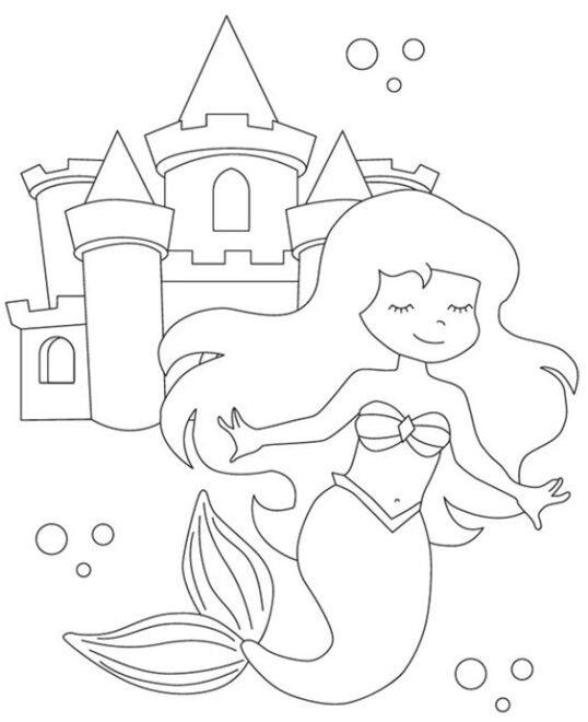 Free & Easy To Print Mermaid Coloring Pages - Tulamama