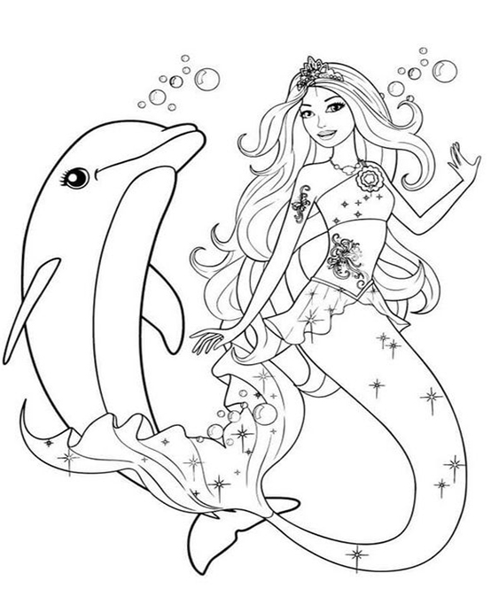 Free & Easy To Print Mermaid Coloring Pages - Tulamama