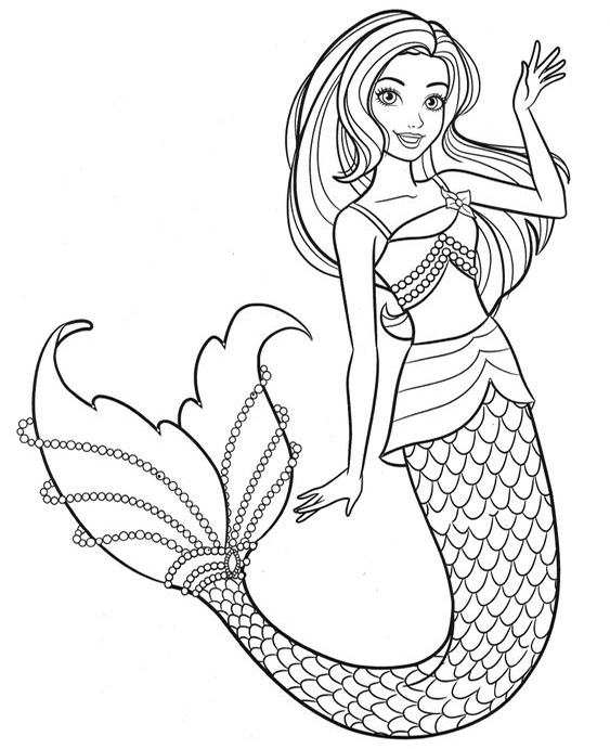 Fun Mermaid coloring pages for your little one. They are free and easy to print. The collection is varied with different skill levels
