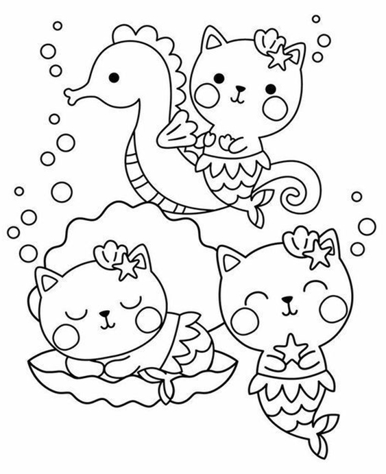 Free & Easy To Print Mermaid Coloring Pages - Tulamama