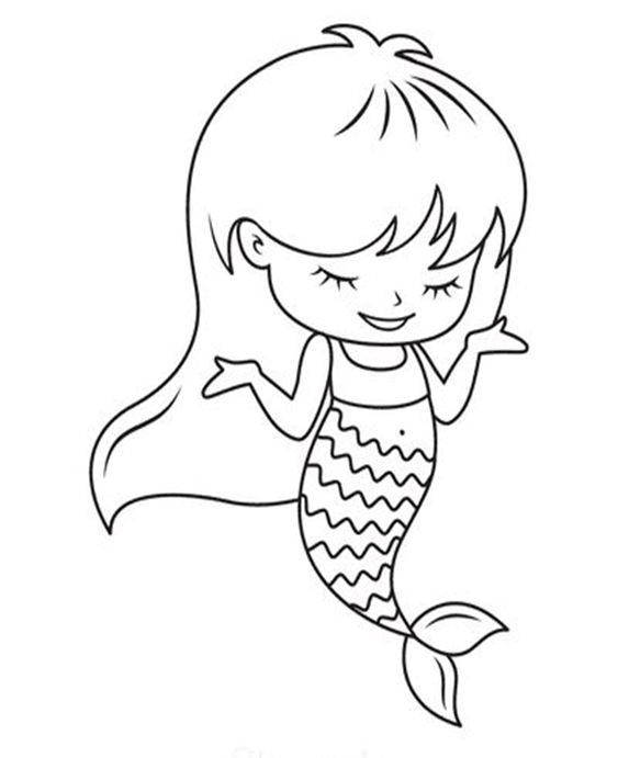 Free & Easy To Print Mermaid Coloring Pages - Tulamama