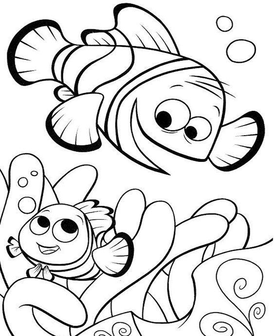 Free & Easy To Print Finding Nemo Coloring Pages - Tulamama