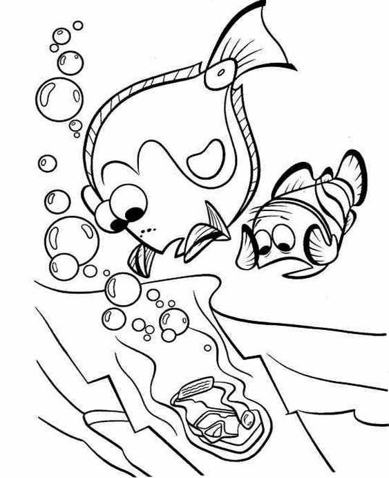 Fun Finding Nemo coloring pages for your little one. They are free and easy to print. The collection is varied with different skill levels