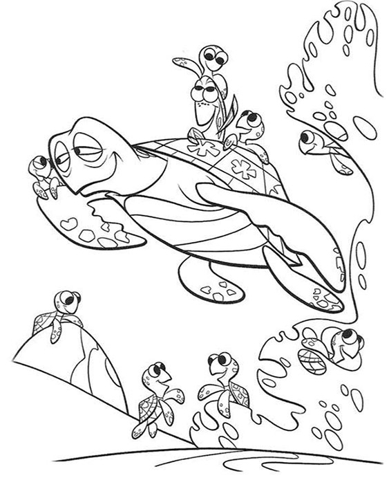 Free & Easy To Print Finding Nemo Coloring Pages - Tulamama