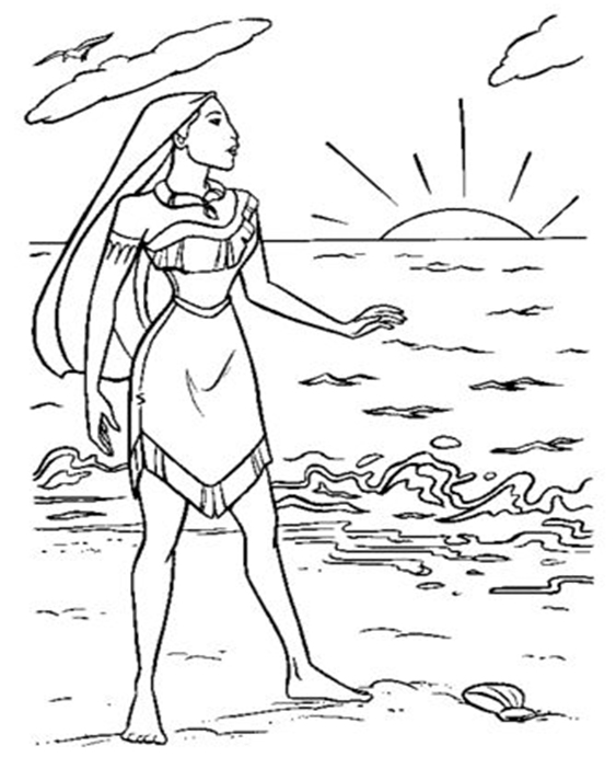 Fun Pocahontas coloring pages for your little one. They are free and easy to print. The collection is varied with different skill levels