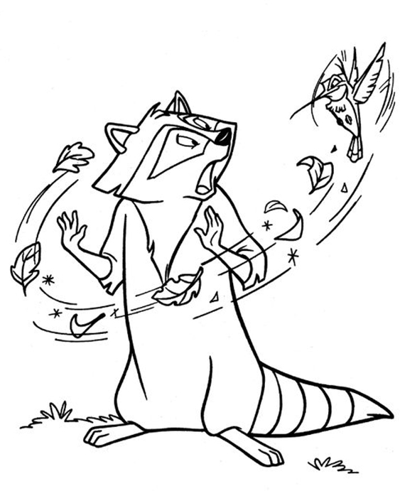 Free & Easy To Print Pocahontas Coloring Pages - Tulamama