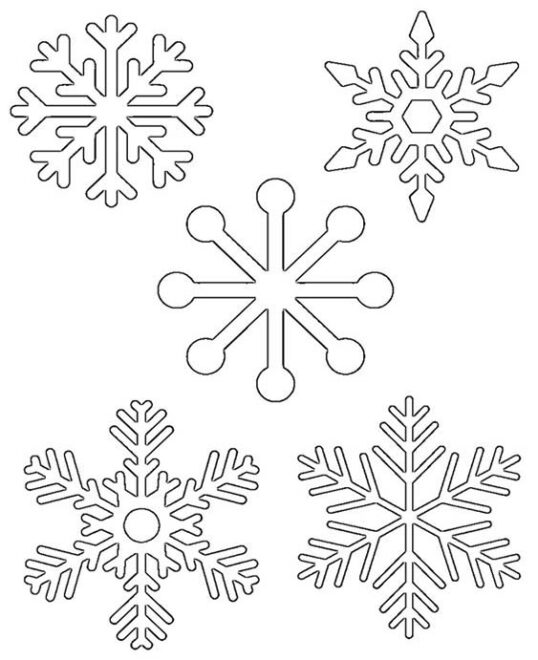 Free & Easy To Print Snowflake Coloring Pages - Tulamama