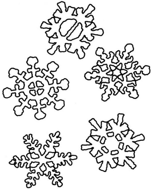 Free & Easy To Print Snowflake Coloring Pages - Tulamama