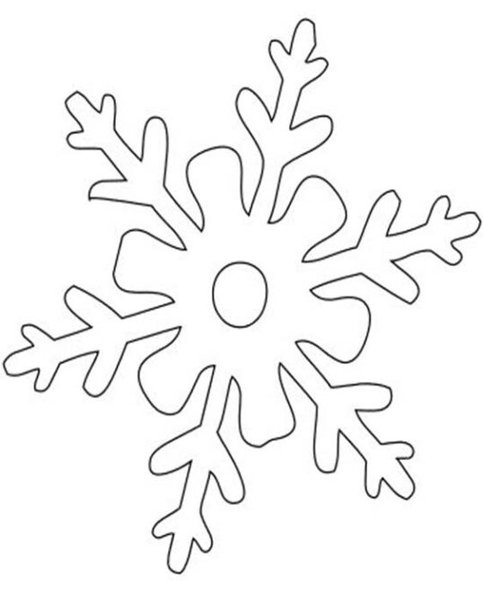 Free & Easy To Print Snowflake Coloring Pages - Tulamama