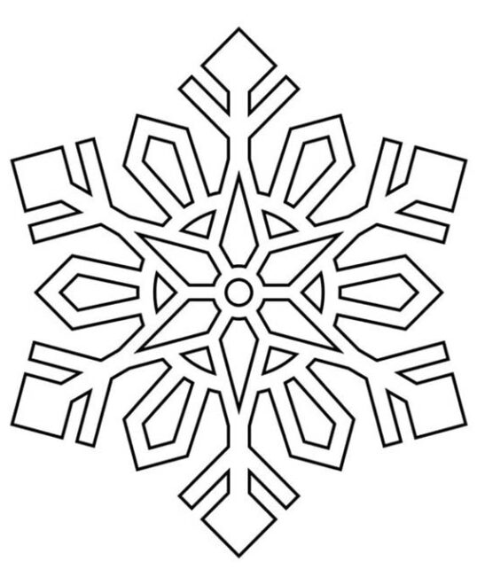 Free & Easy To Print Snowflake Coloring Pages - Tulamama