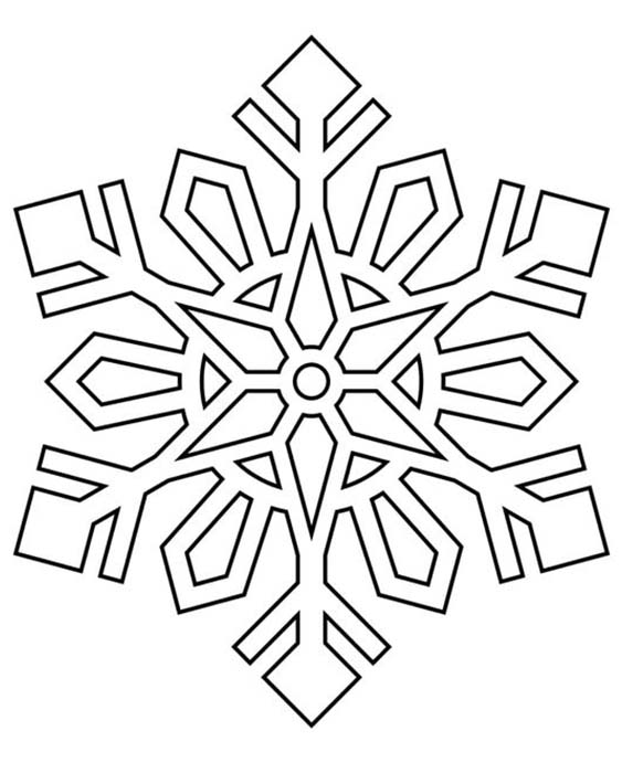 Free & Easy To Print Snowflake Coloring Pages - Tulamama