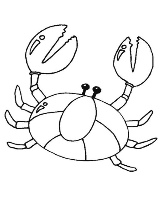 Free & Easy To Print Crab Coloring Pages - Tulamama