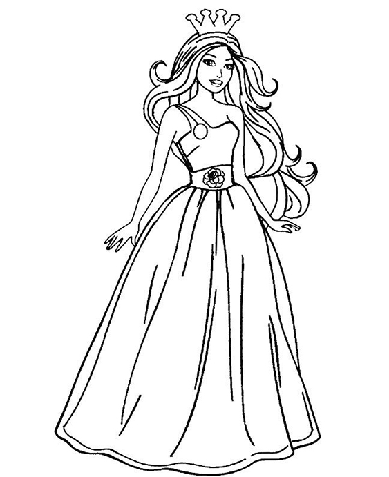 Free & Easy To Print Dress Coloring Pages - Tulamama