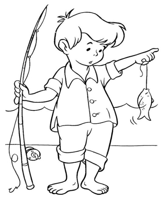 Free & Easy To Print Fishing Coloring Pages - Tulamama