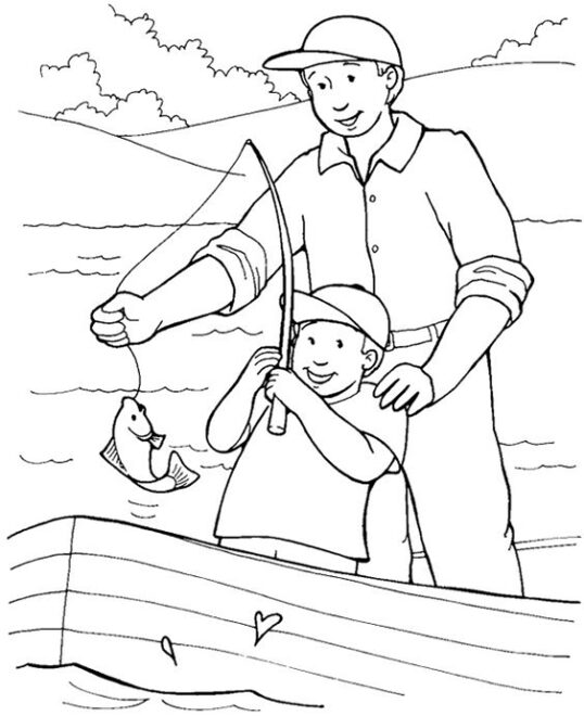 Free & Easy To Print Fishing Coloring Pages - Tulamama