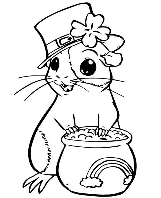 Free & Easy To Print Guinea Pig Coloring Pages - Tulamama