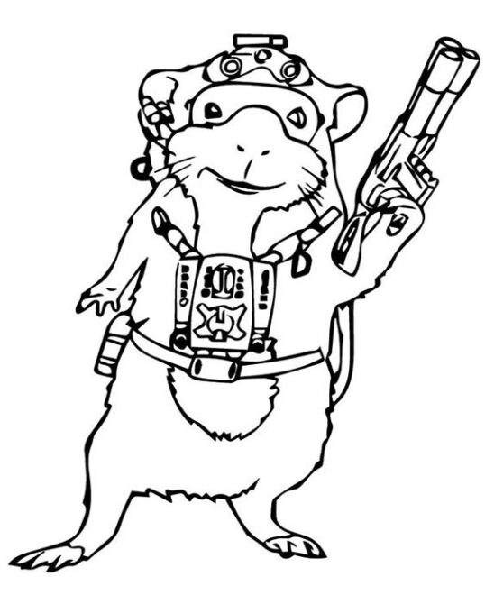 Free & Easy To Print Guinea Pig Coloring Pages - Tulamama