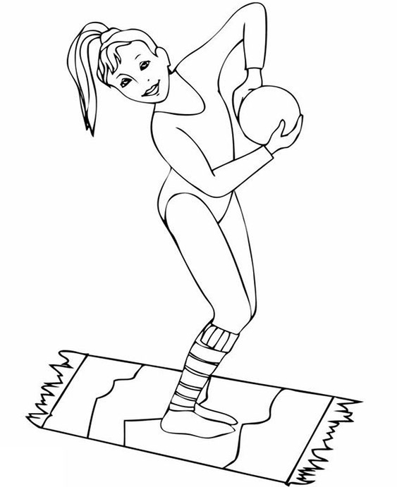 Free & Easy To Print Gymnastics Coloring Pages - Tulamama