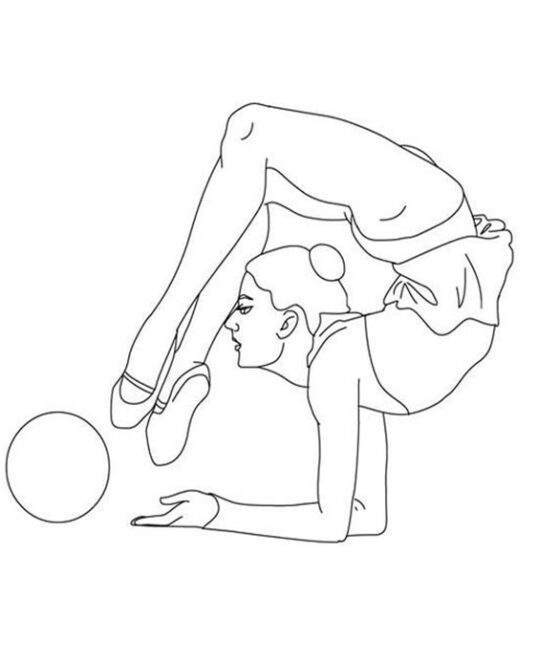 Free & Easy To Print Gymnastics Coloring Pages - Tulamama