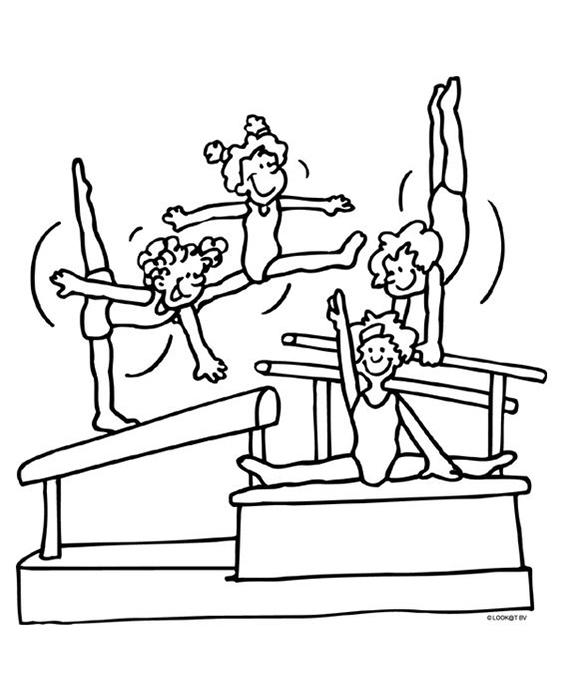 Free & Easy To Print Gymnastics Coloring Pages - Tulamama