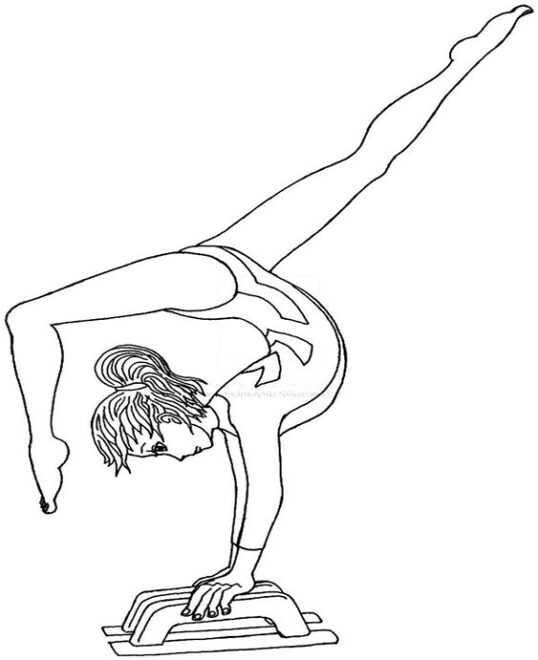 Free & Easy To Print Gymnastics Coloring Pages - Tulamama