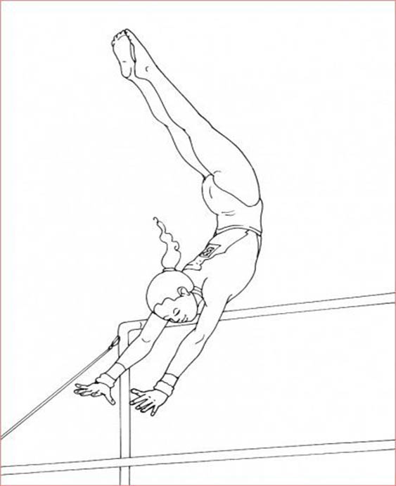 Fun Gymnastics coloring pages for your little one. They are free and easy to print. The collection is varied with different skill levels