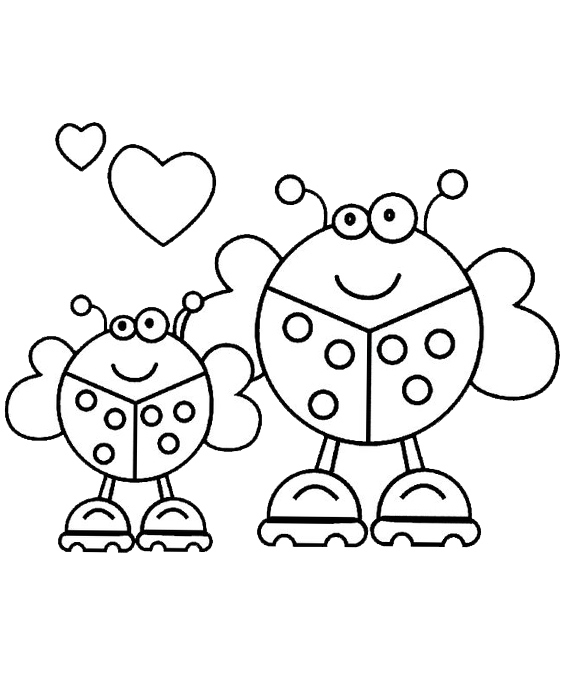 Free & Easy To Print Ladybug Coloring Pages - Tulamama