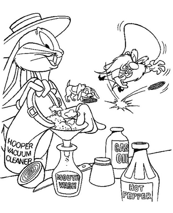 Free & Easy To Print Looney Tunes Coloring Pages - Tulamama