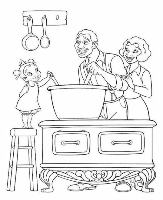 Free & Easy To Print Tiana Coloring Pages - Tulamama