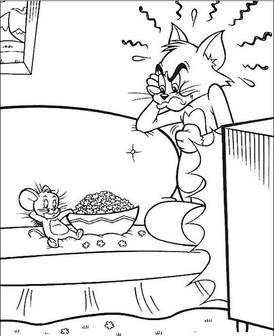 Fun Tom and Jerry coloring pages for your little one. They are free and easy to print. The collection is varied with different skill levels