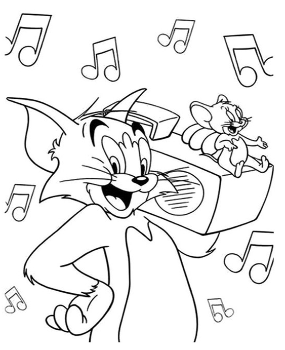 Fun Tom and Jerry coloring pages for your little one. They are free and easy to print. The collection is varied with different skill levels