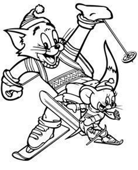 Free & Easy To Print Tom and Jerry Coloring Pages - Tulamama