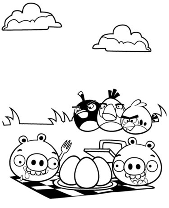 Free & Easy To Print Angry Birds Coloring Pages - Tulamama