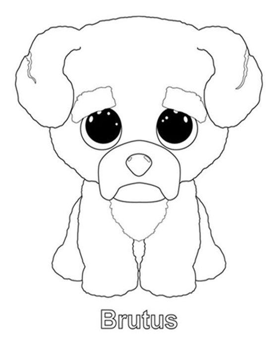 Free & Easy To Print Beanie Boo Coloring Pages - Tulamama