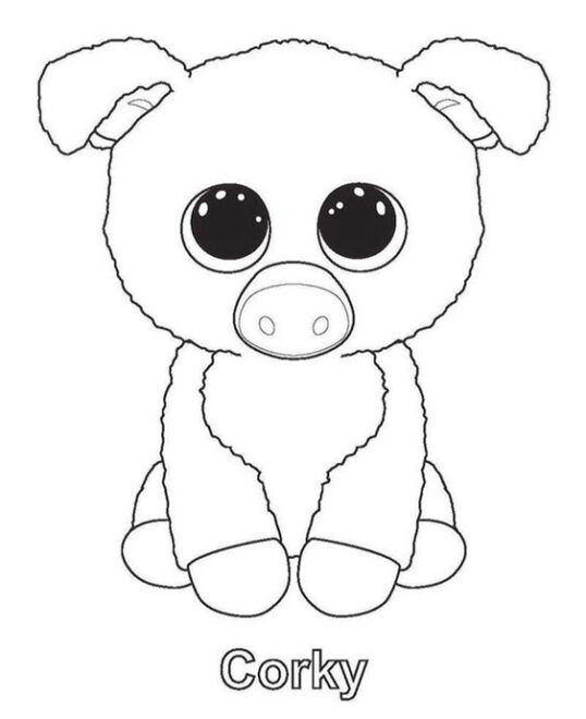 Free & Easy To Print Beanie Boo Coloring Pages - Tulamama