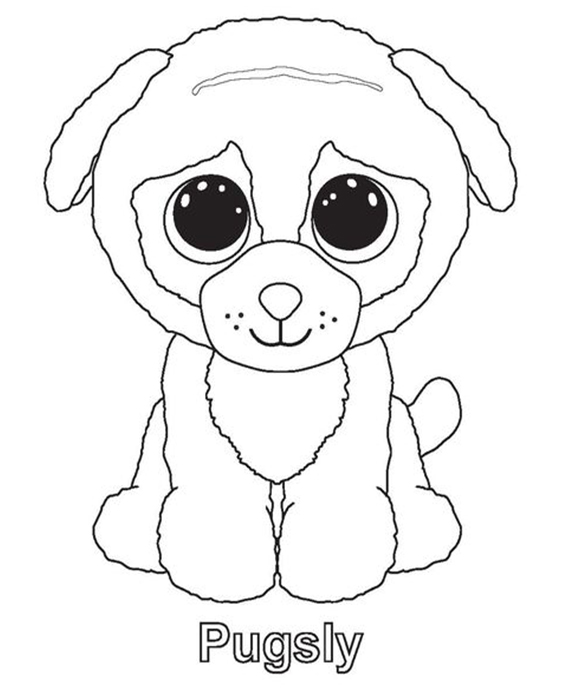 Free & Easy To Print Beanie Boo Coloring Pages - Tulamama