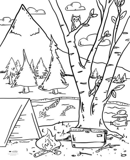 Free & Easy To Print Landscape Coloring Pages - Tulamama