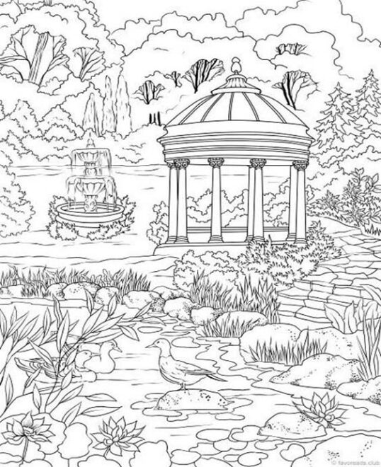 Free & Easy To Print Landscape Coloring Pages - Tulamama