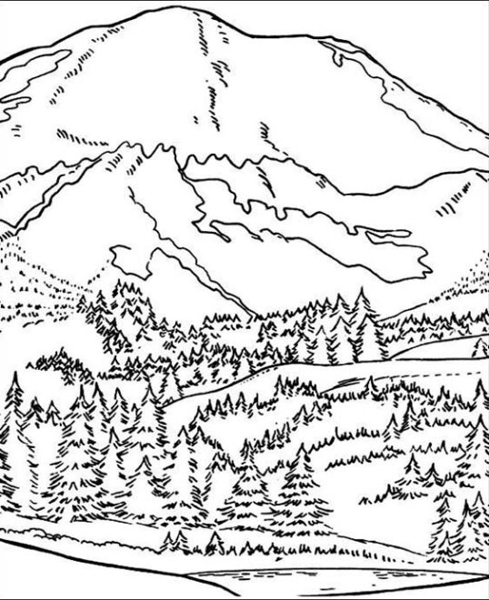 Free & Easy To Print Landscape Coloring Pages - Tulamama