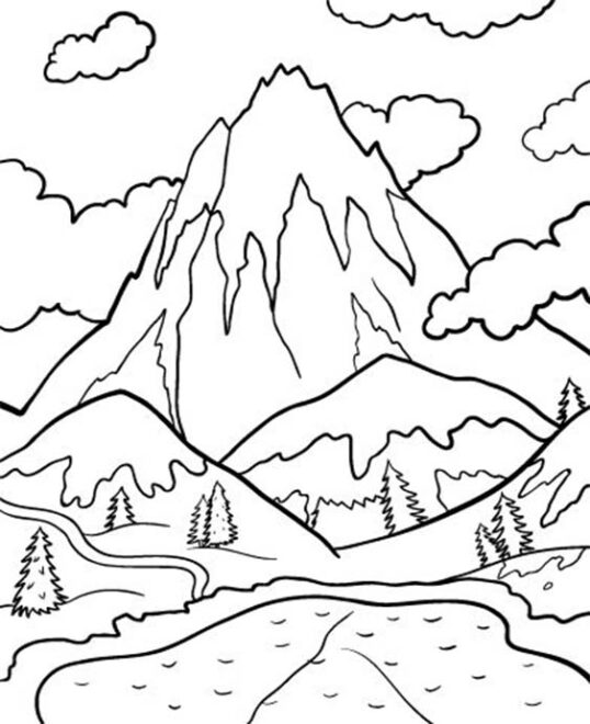 Free & Easy To Print Landscape Coloring Pages - Tulamama