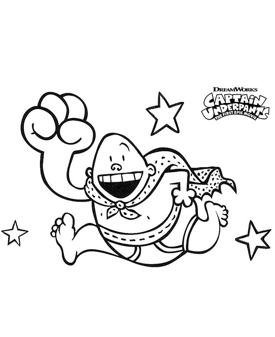 Free & Easy To Print Captain Underpants Coloring Pages - Tulamama