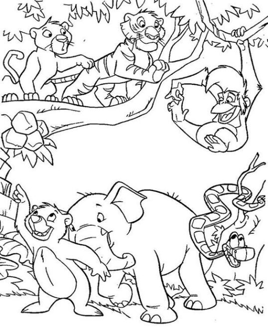 Free & Easy To Print Jungle Coloring Pages - Tulamama