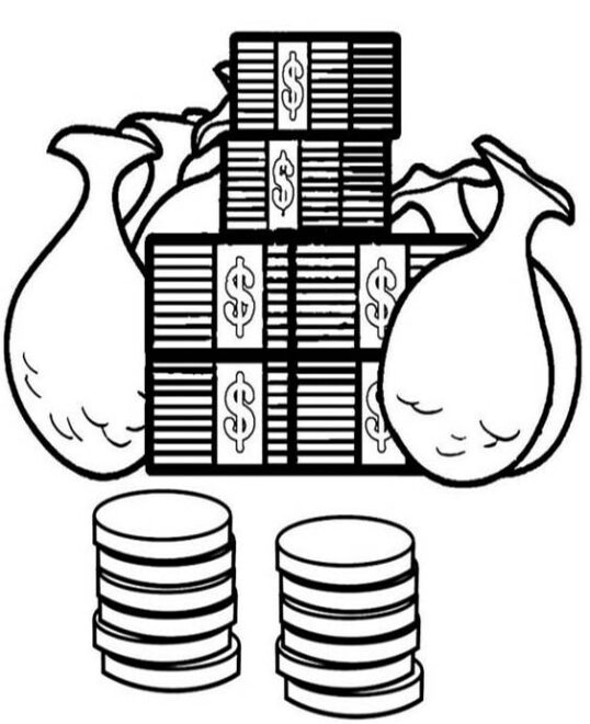 Free & Easy To Print Money Coloring Pages Tulamama