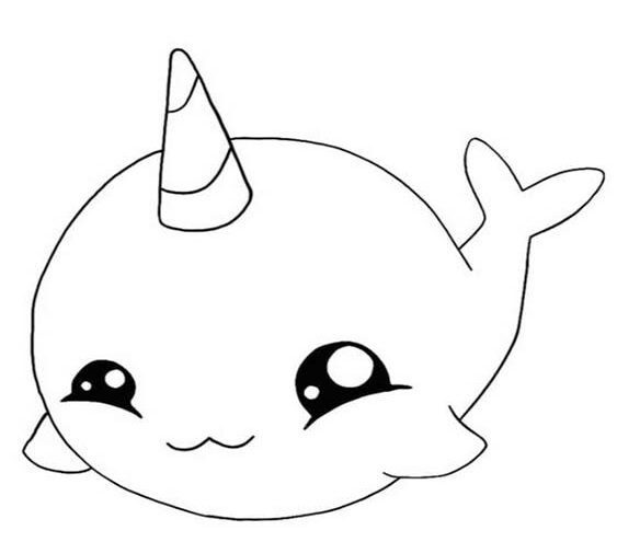 Free & Easy To Print Narwhal Coloring Pages - Tulamama