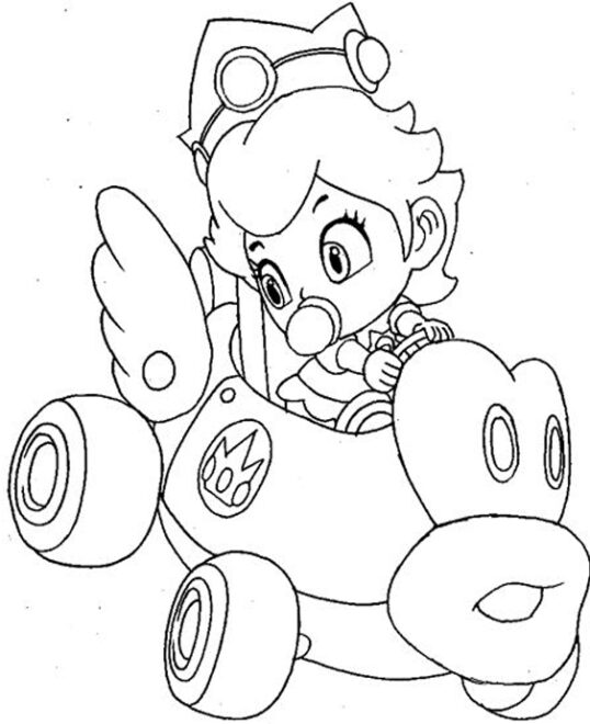 Free & Easy To Print Princess Peach Coloring Pages - Tulamama